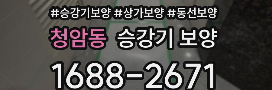 청암동 승강기 보양