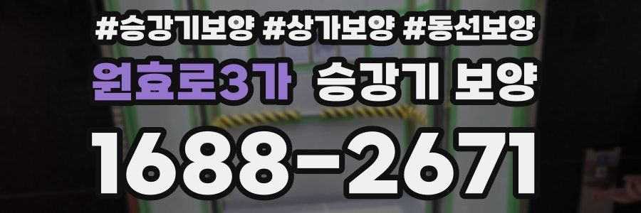 원효로3가 승강기 보양
