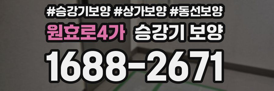 원효로4가 승강기 보양