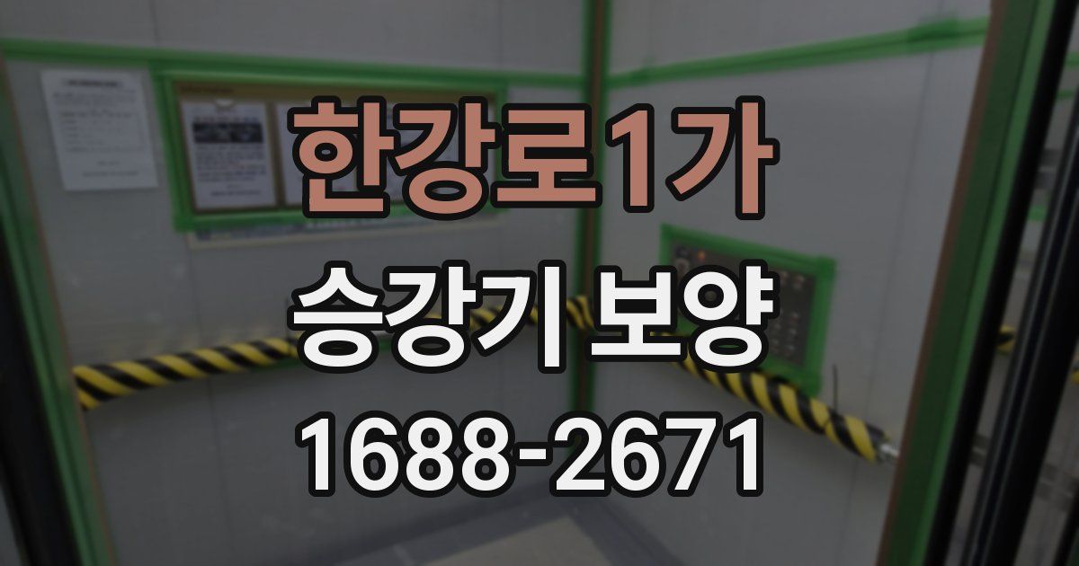 한강로1가 승강기 보양
