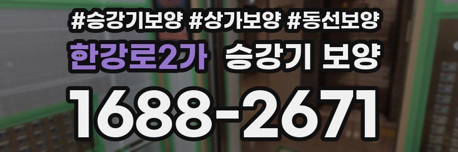 한강로2가 승강기 보양