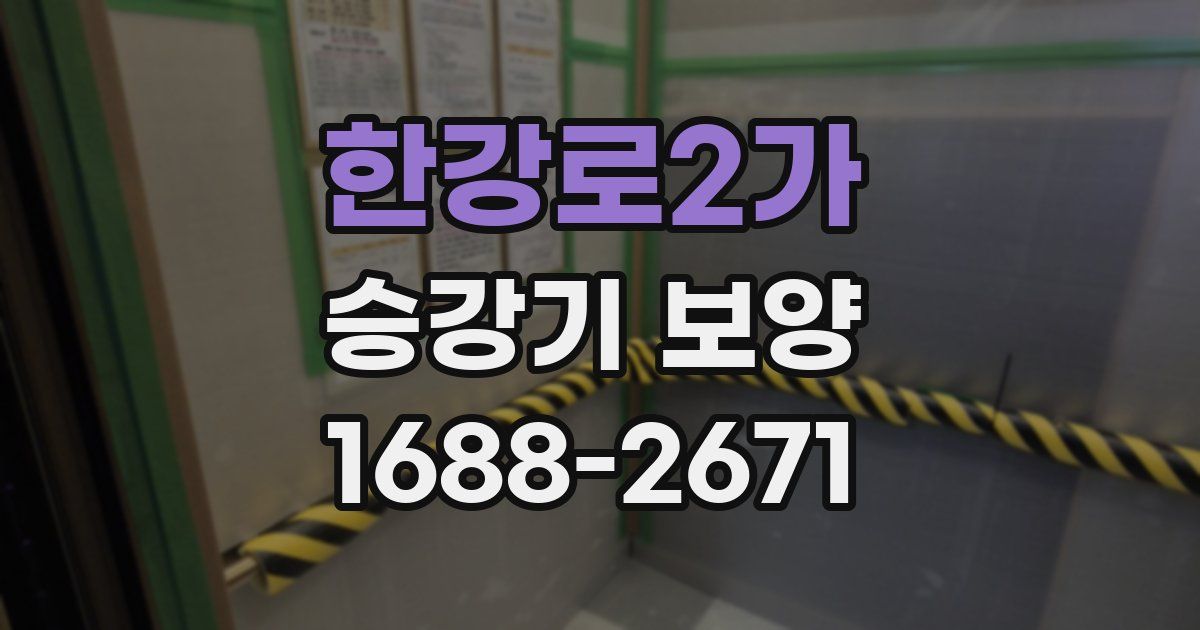 한강로2가 승강기 보양