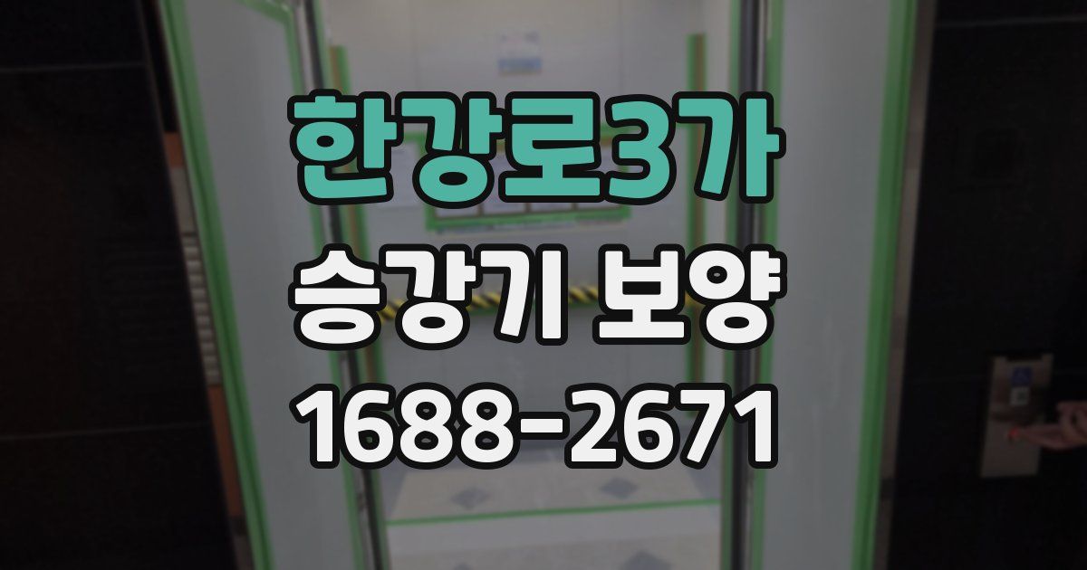 한강로3가 승강기 보양