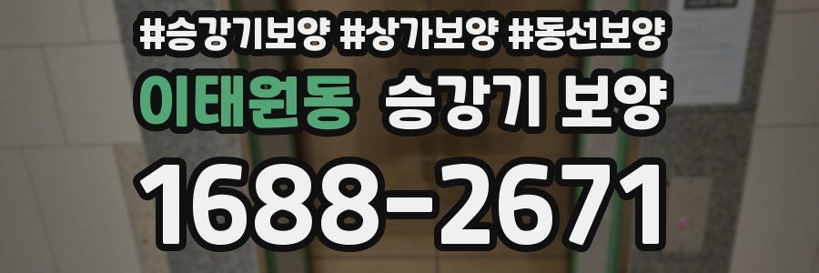 이태원동 승강기 보양