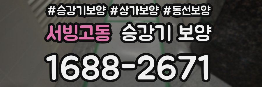 서빙고동 승강기 보양