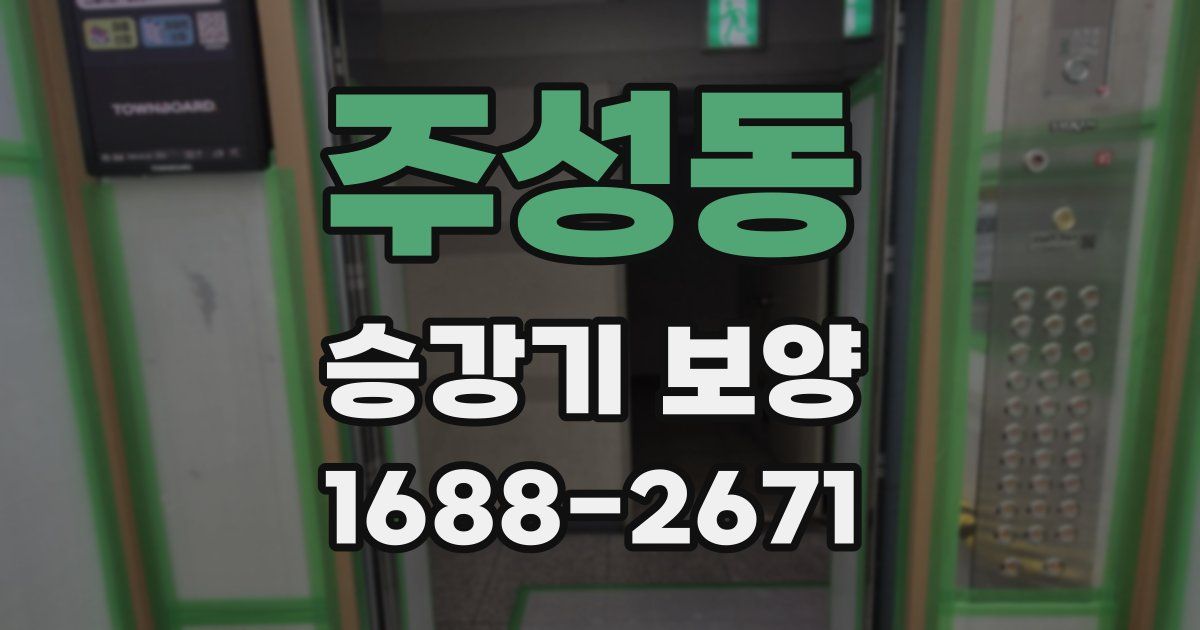 주성동 승강기 보양