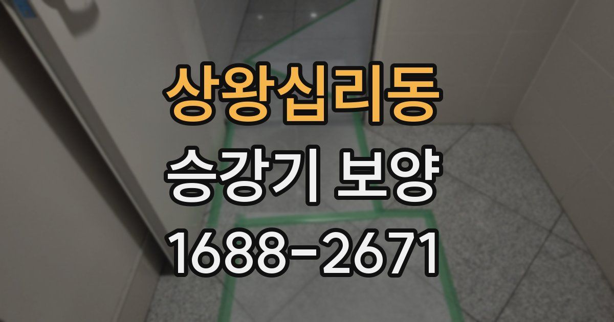 상왕십리동 승강기 보양