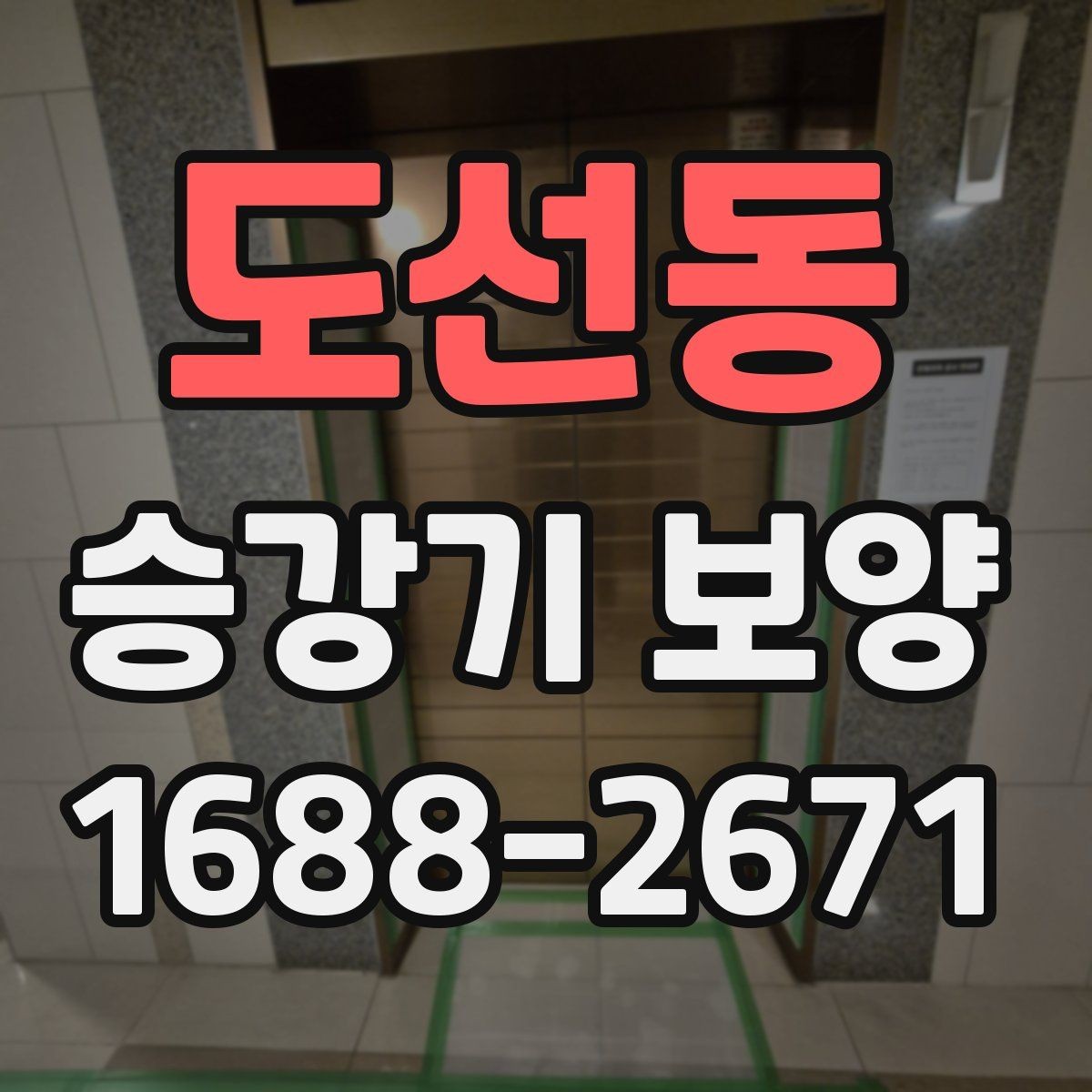 도선동 승강기 보양 작업에서 흔히 발생하는 실수