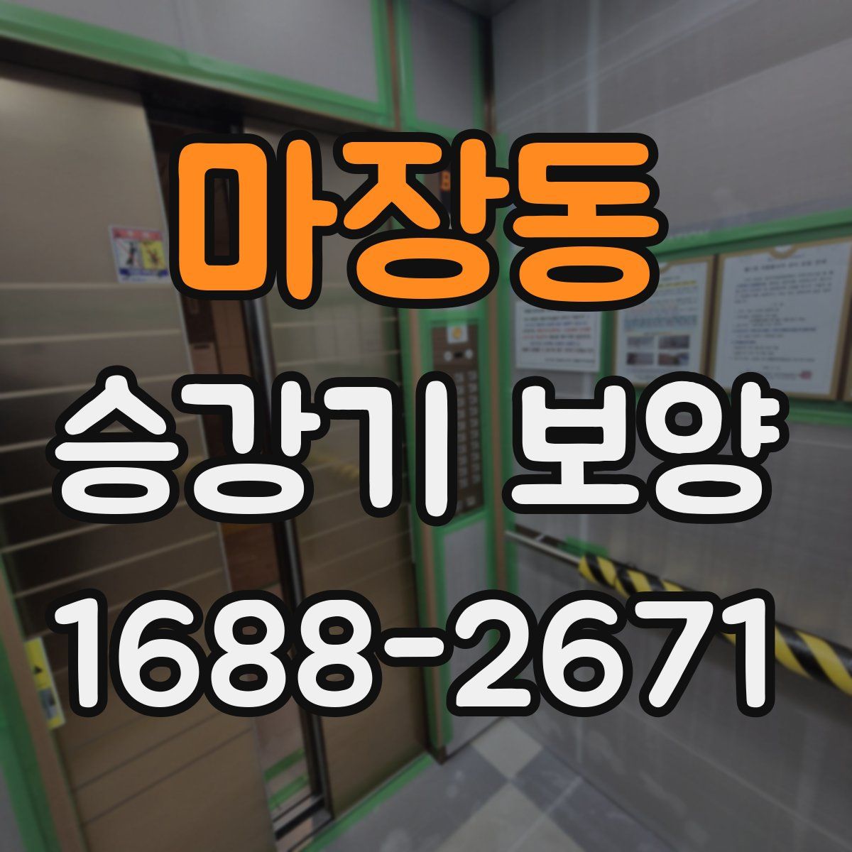 마장동 승강기 보양