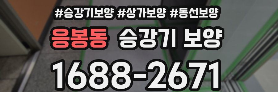 응봉동 승강기 보양