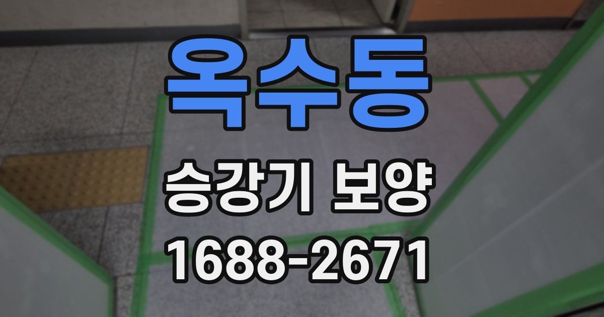 옥수동 승강기 보양