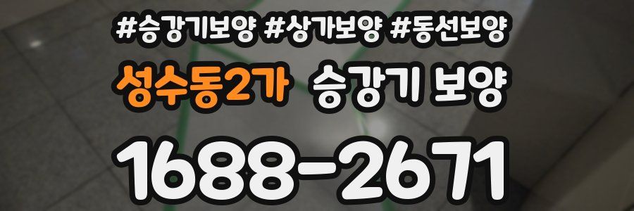 성수동2가 승강기 보양