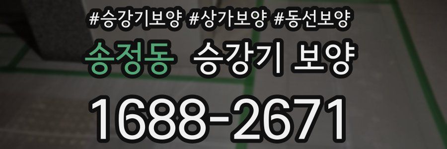 송정동 승강기 보양