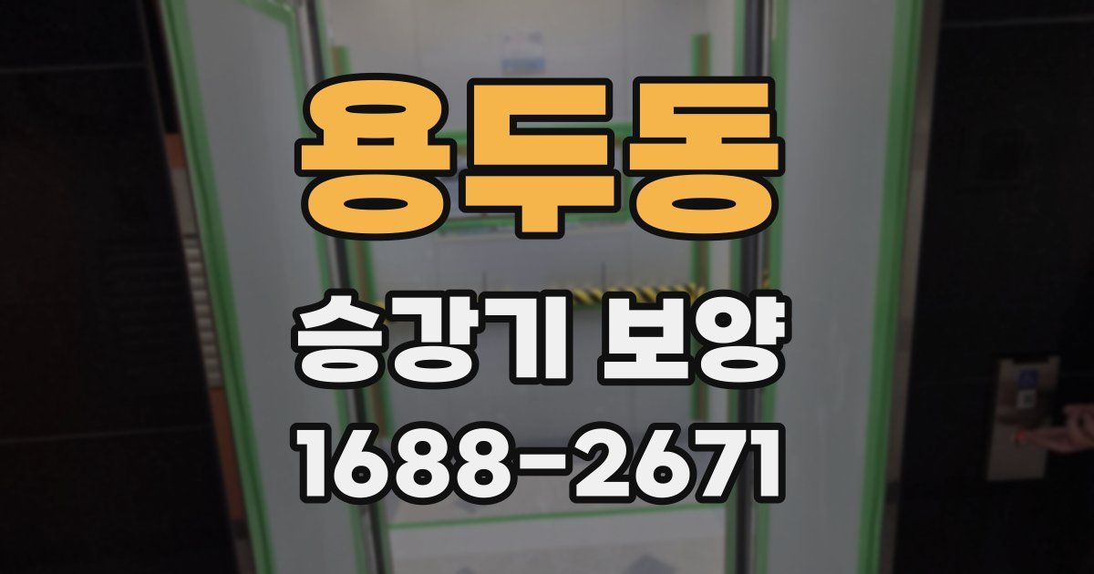 용두동 승강기 보양