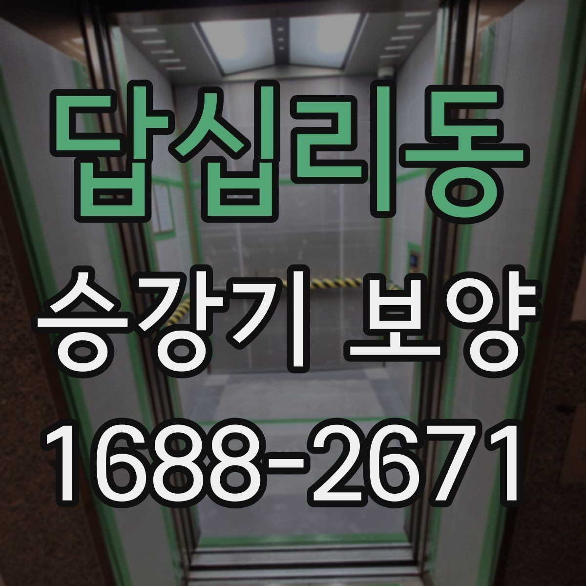 답십리동 승강기 보양 작업 전 안전교육이 중요한 이유