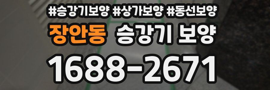 장안동 승강기 보양