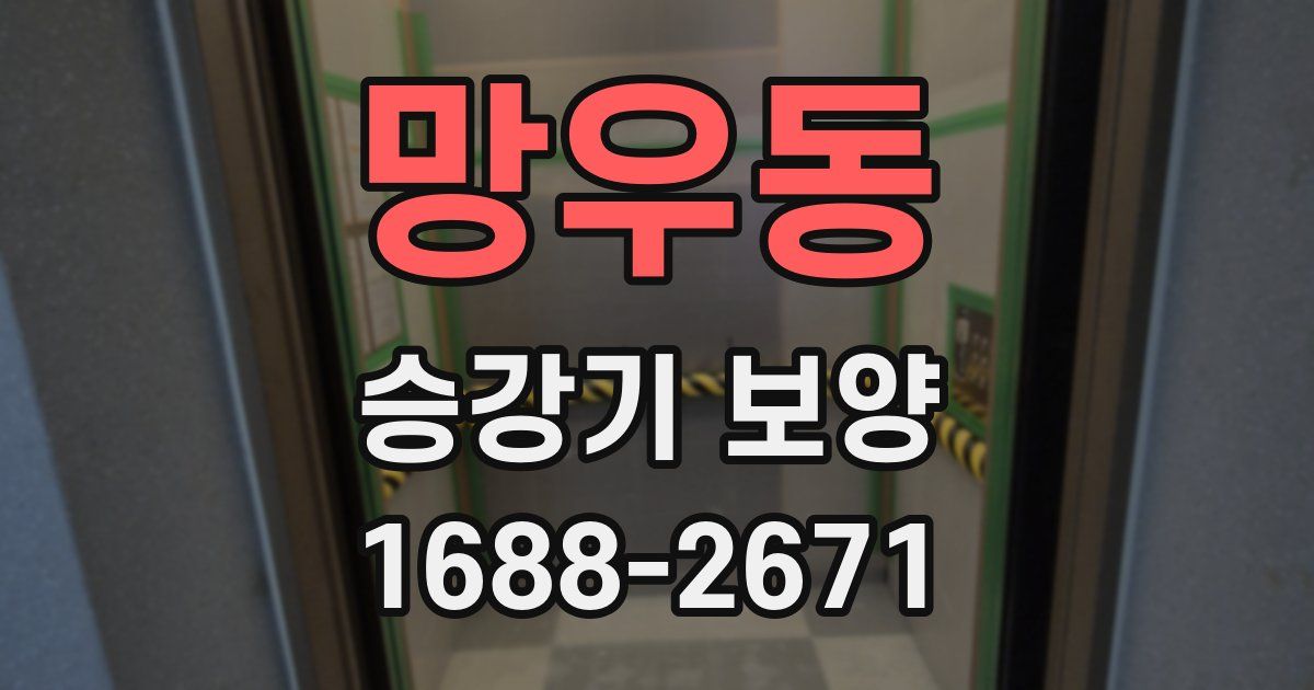 망우동 승강기 보양