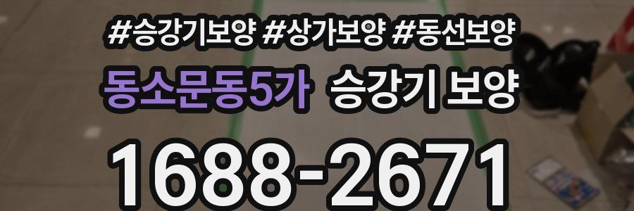 동소문동5가 승강기 보양