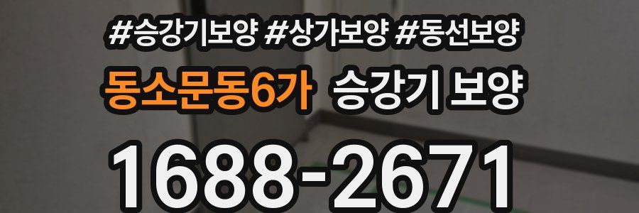 동소문동6가 승강기 보양