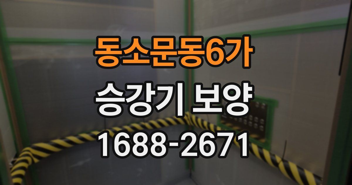 동소문동6가 승강기 보양