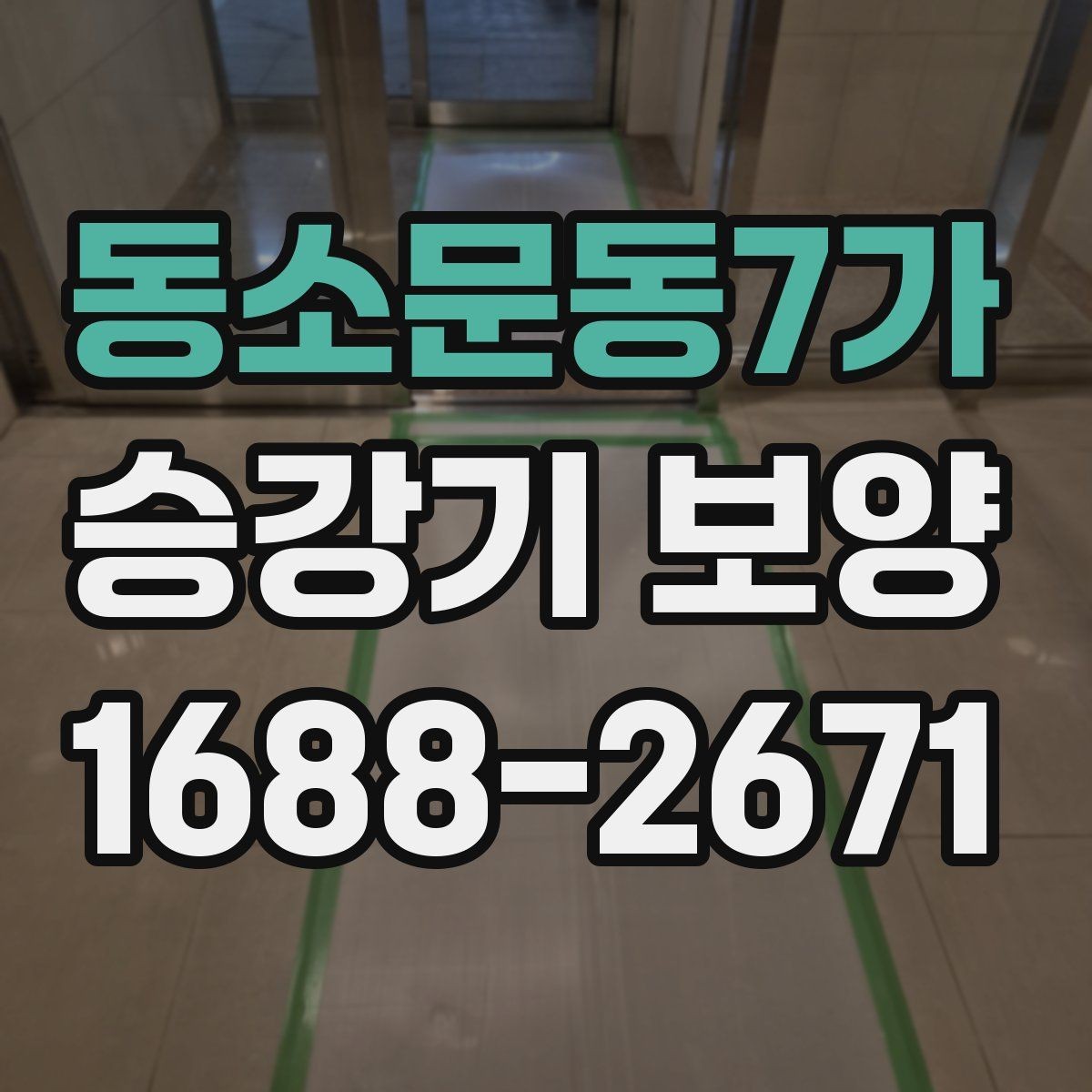 동소문동7가 승강기 보양 작업의 완성도를 높이는 포인트