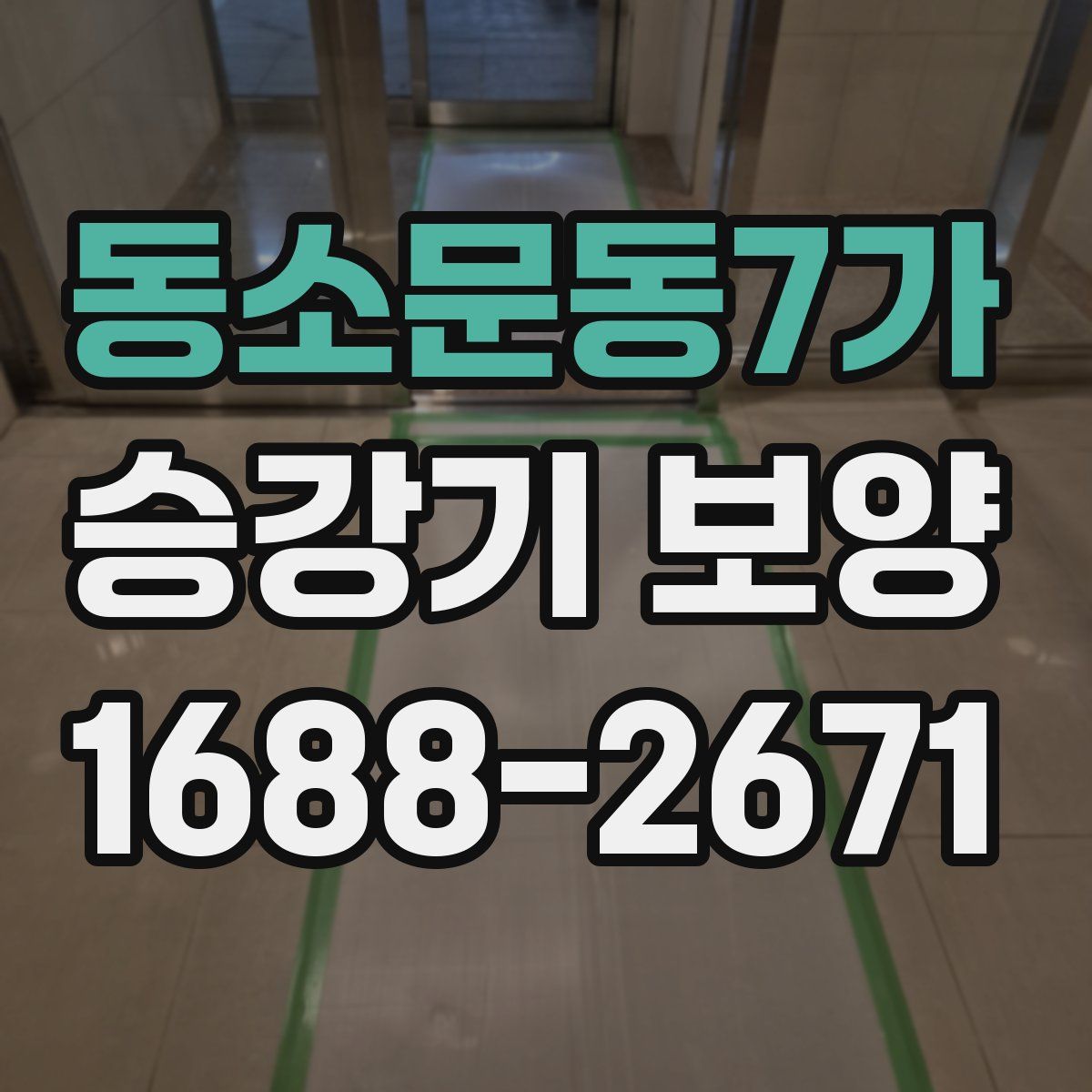 동소문동7가 승강기 보양