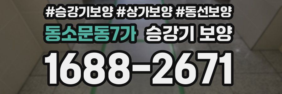 동소문동7가 승강기 보양