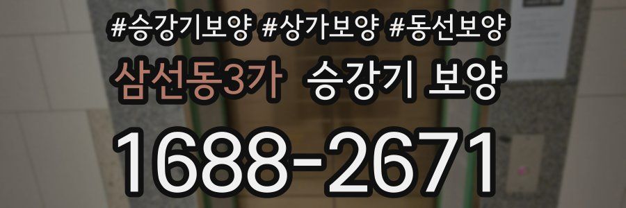 삼선동3가 승강기 보양