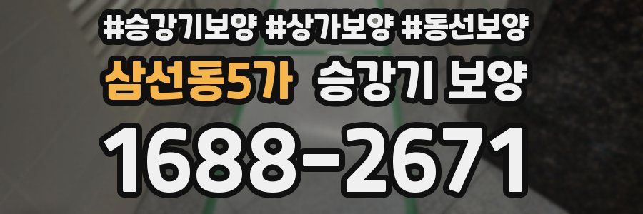 삼선동5가 승강기 보양