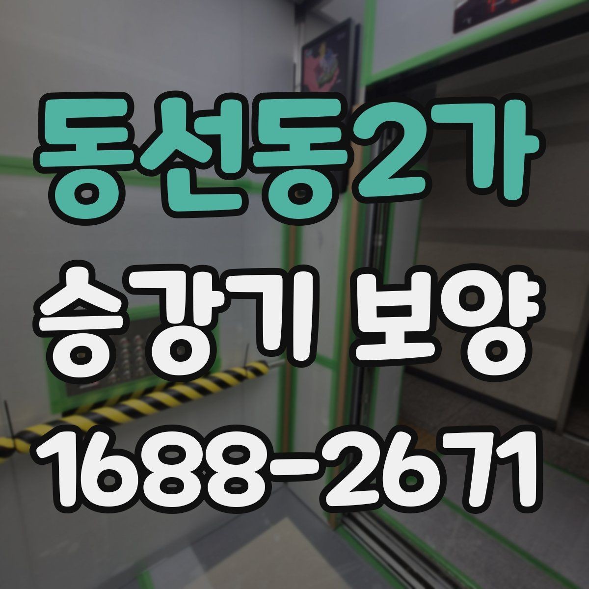 동선동2가 승강기 보양 공정에 포함되는 기본 절차