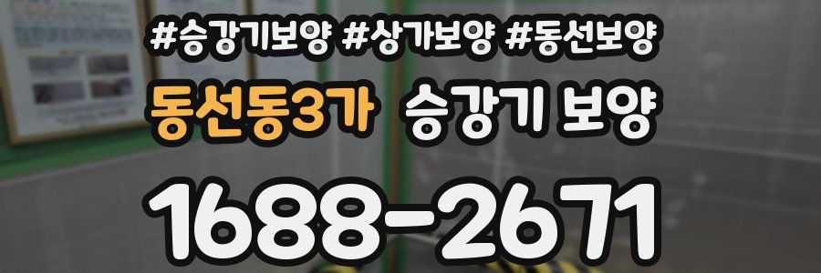 동선동3가 승강기 보양