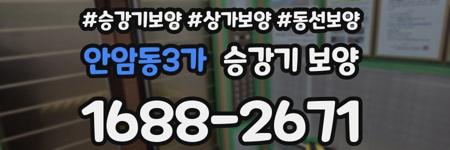 안암동3가 승강기 보양