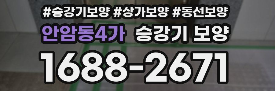 안암동4가 승강기 보양