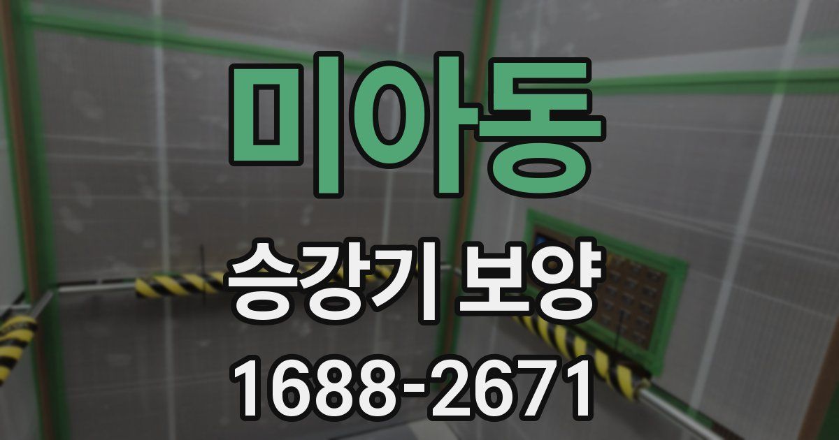 미아동 승강기 보양