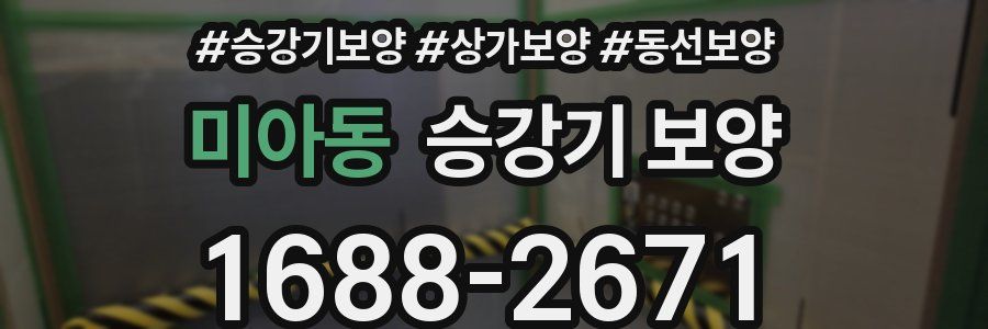 미아동 승강기 보양