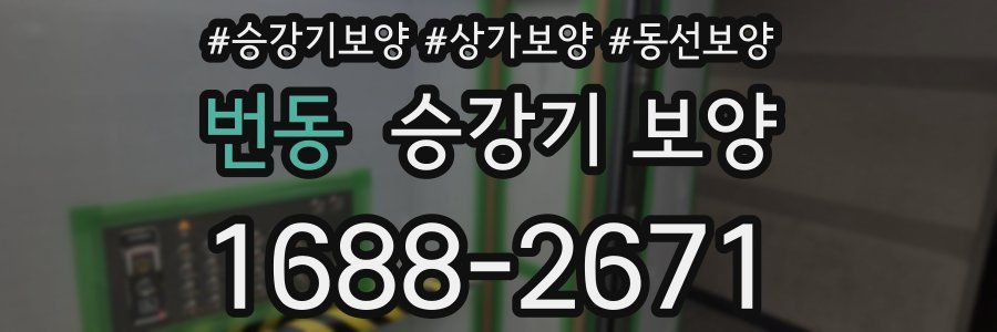 번동 승강기 보양