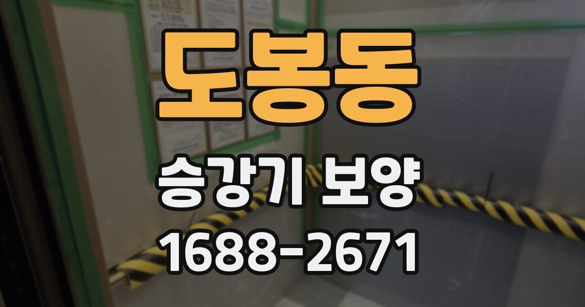 도봉동 승강기 보양