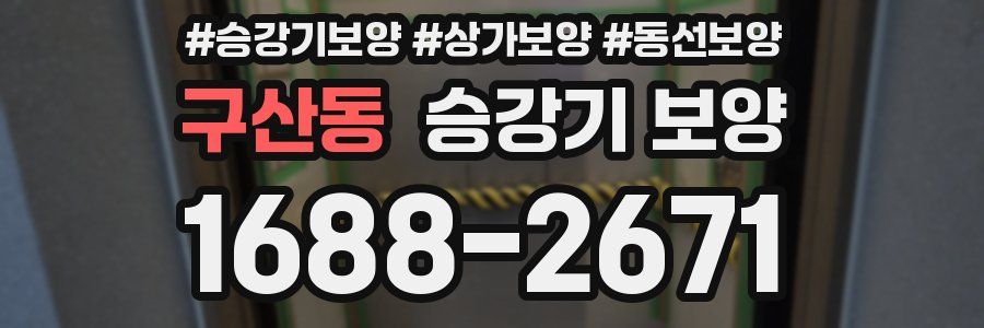 구산동 승강기 보양