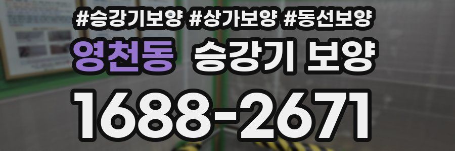 영천동 승강기 보양