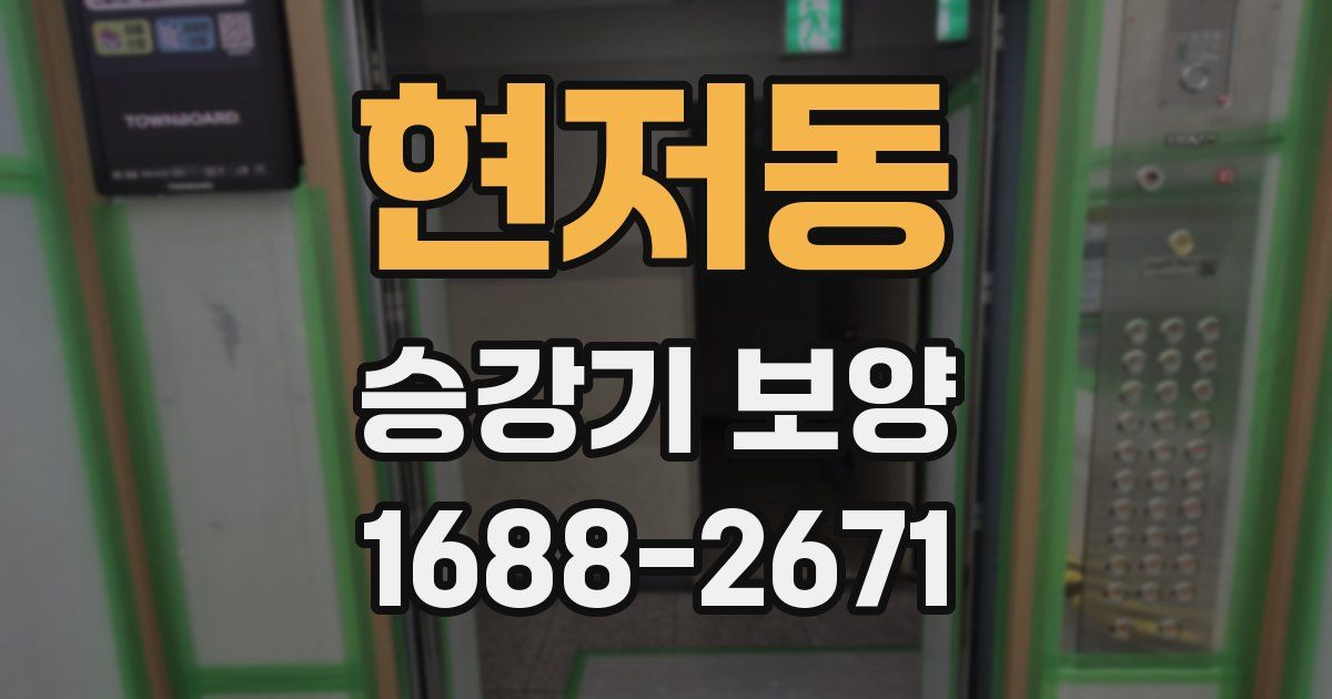 현저동 승강기 보양