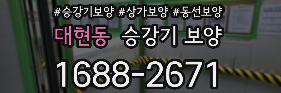 대현동 승강기 보양