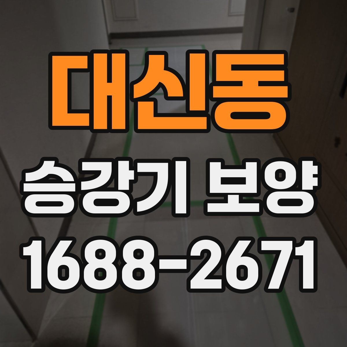 대신동 승강기 보양 대상과 범위를 정하는 기준