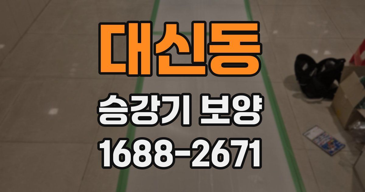대신동 승강기 보양