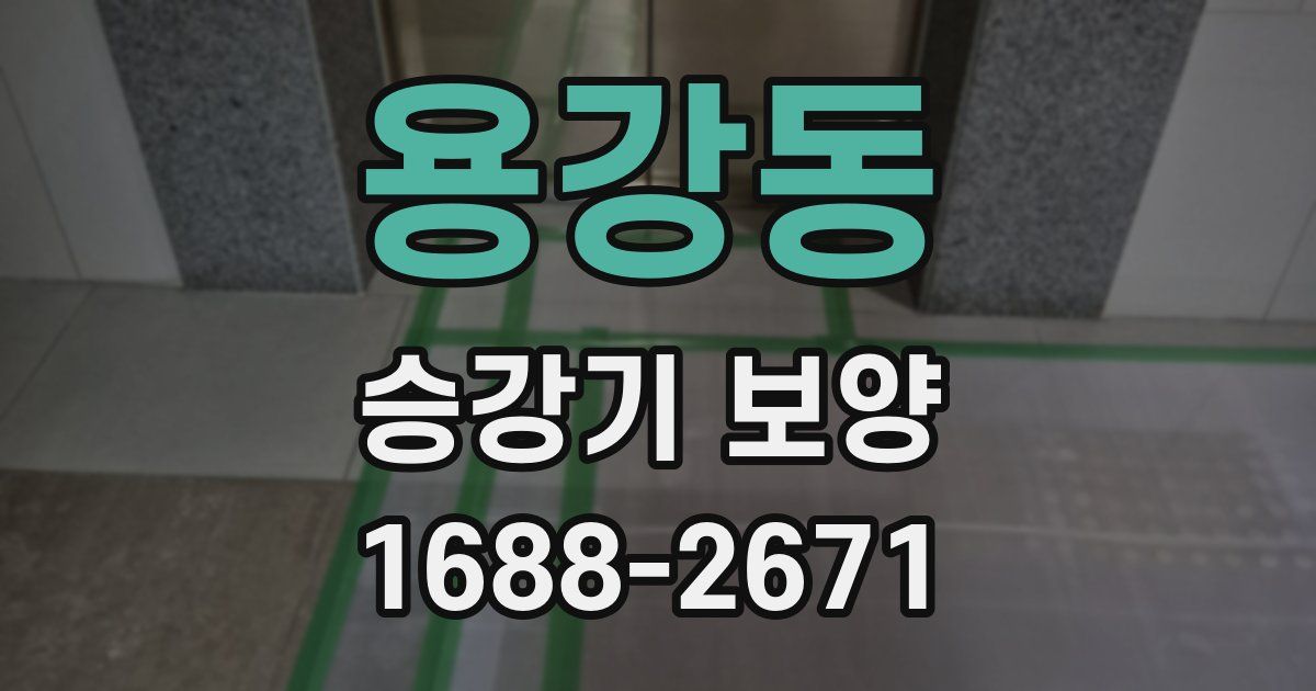 용강동 승강기 보양