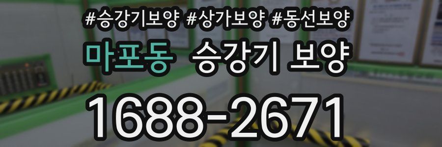 마포동 승강기 보양