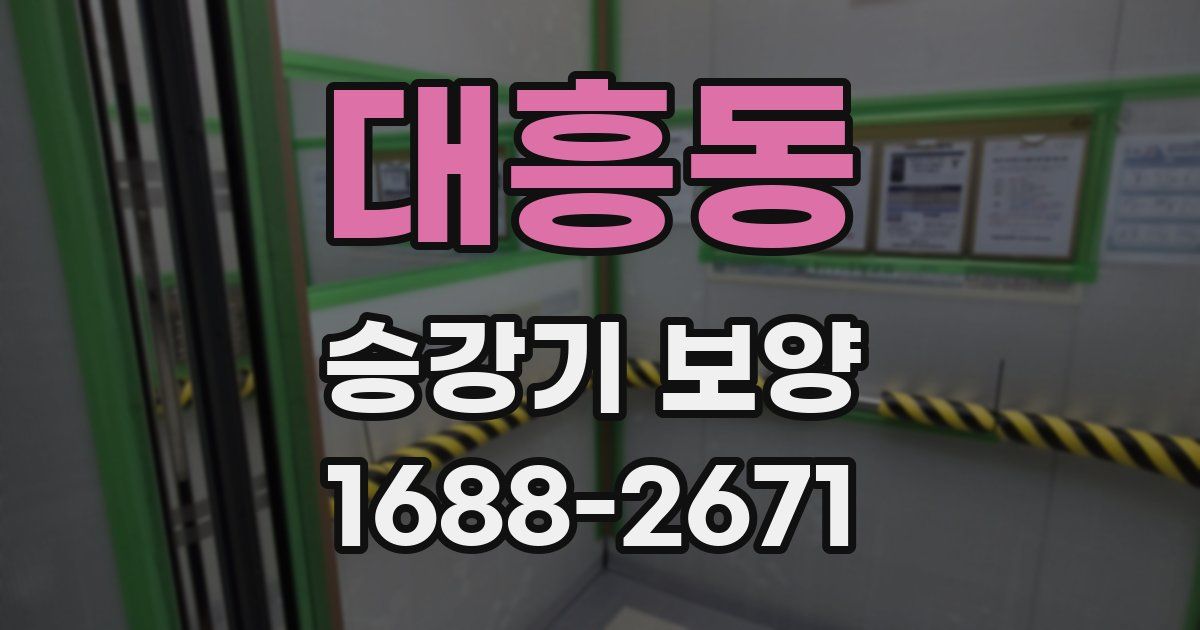 대흥동 승강기 보양