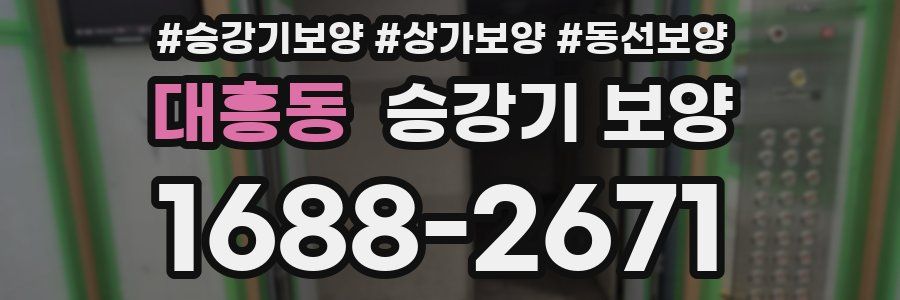 대흥동 승강기 보양