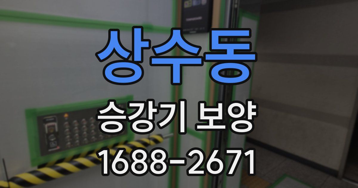 상수동 승강기 보양