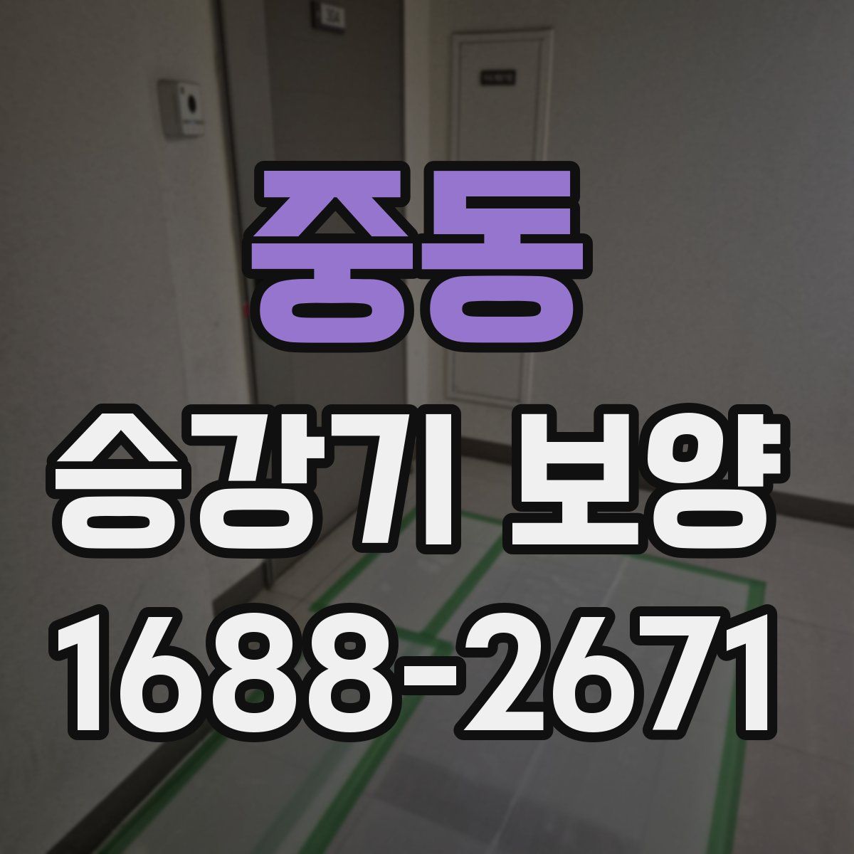 중동 승강기 보양
