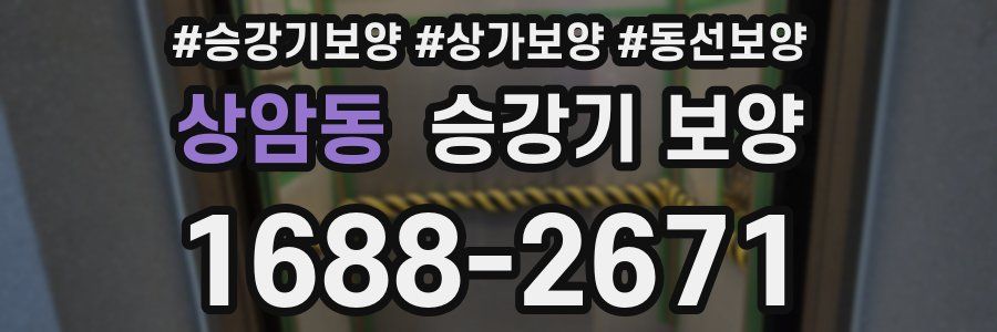 상암동 승강기 보양